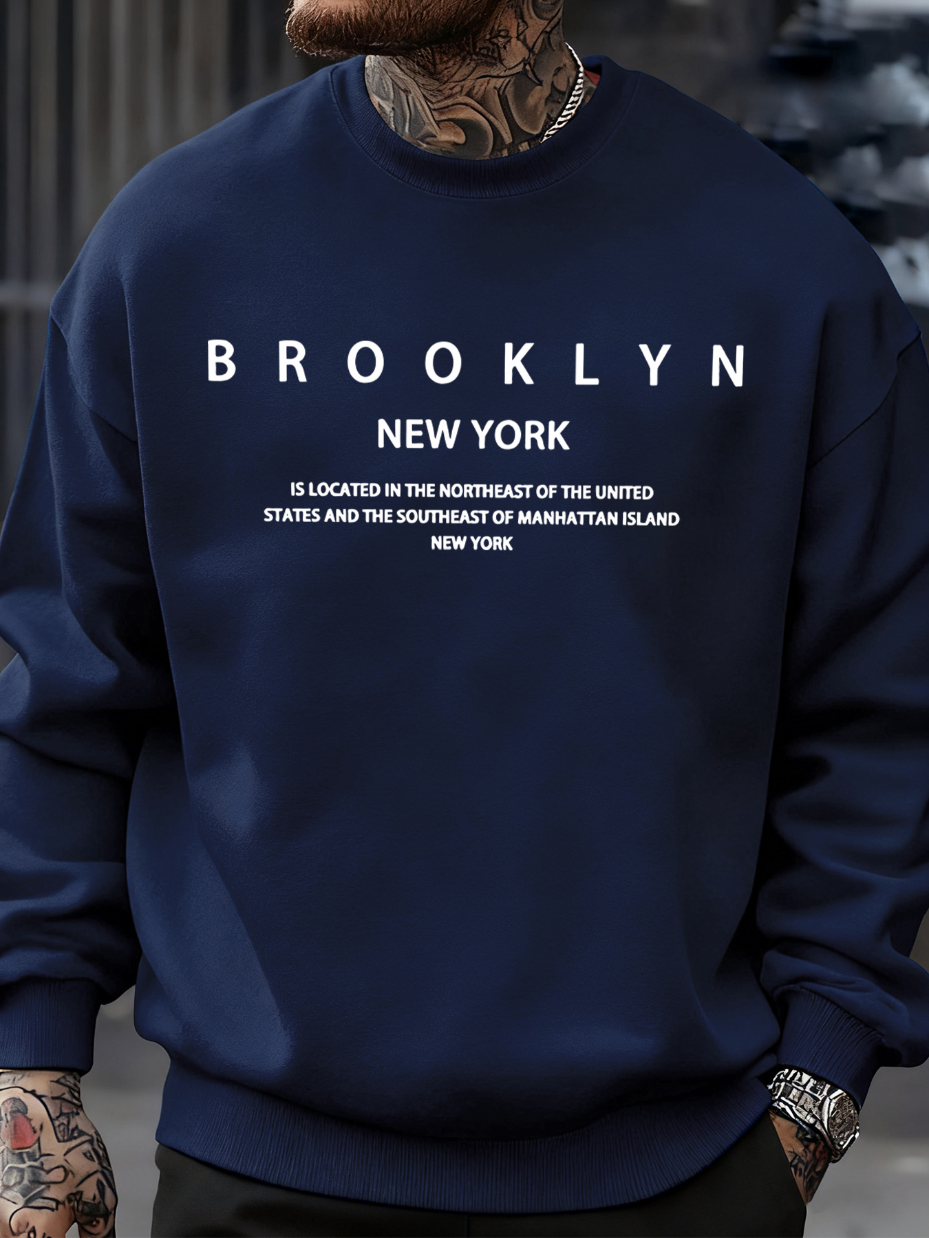 Brooklyn New York Letter Print - High Street Fashion New York incelemesi ve fiyatı