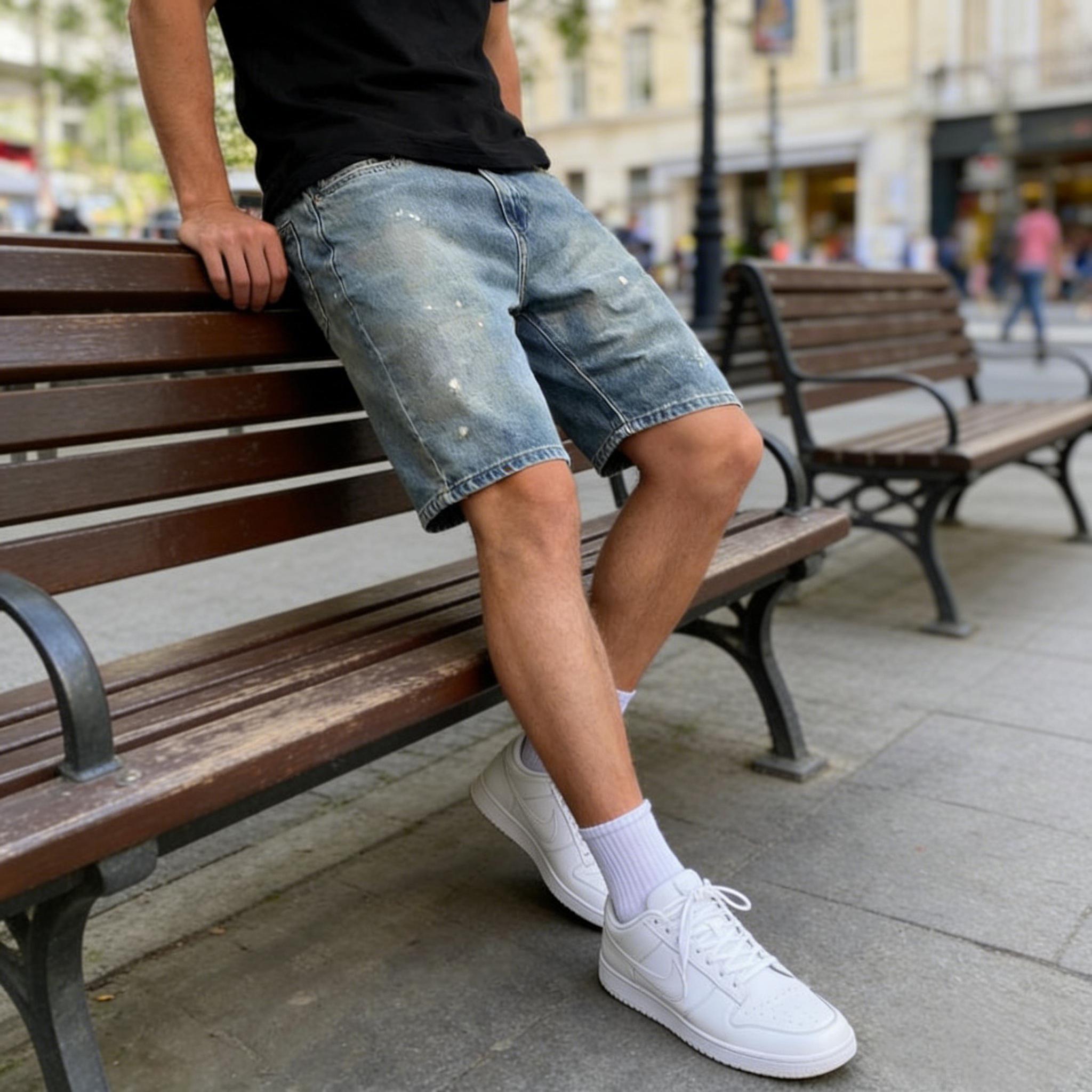 Men's Summer American High Str - Street Fashion Hot incelemesi ve fiyatı
