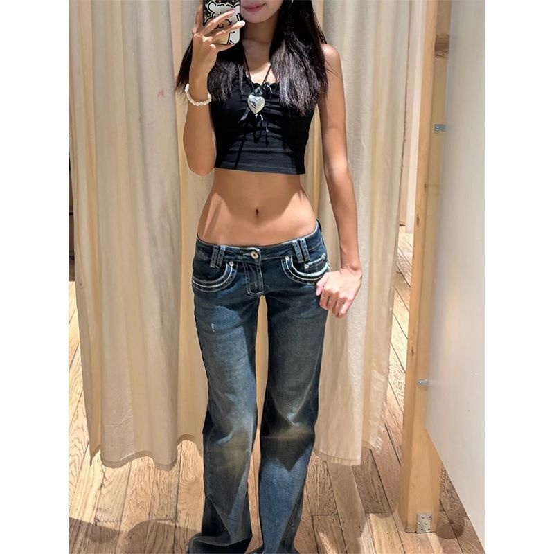 Bootcut Jeans Women Y2K Fashio - Street Fashion Week incelemesi ve fiyatı