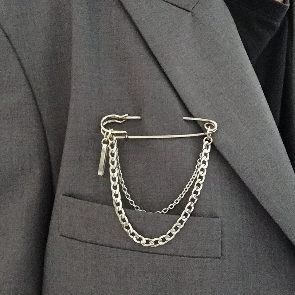 Punk Pendant Double Pin Clip C - Street Fashion In Korea incelemesi ve fiyatı