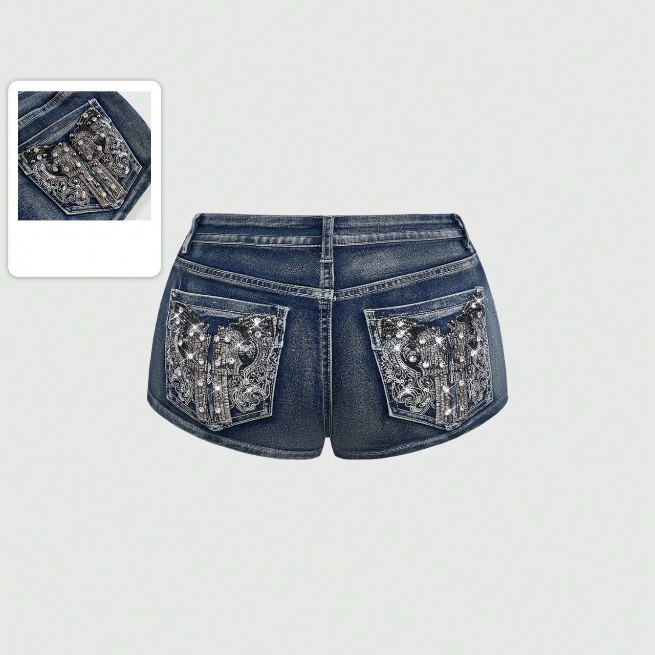 Summer Rhinestone Embroidered  - Street Fashion Hot incelemesi ve fiyatı