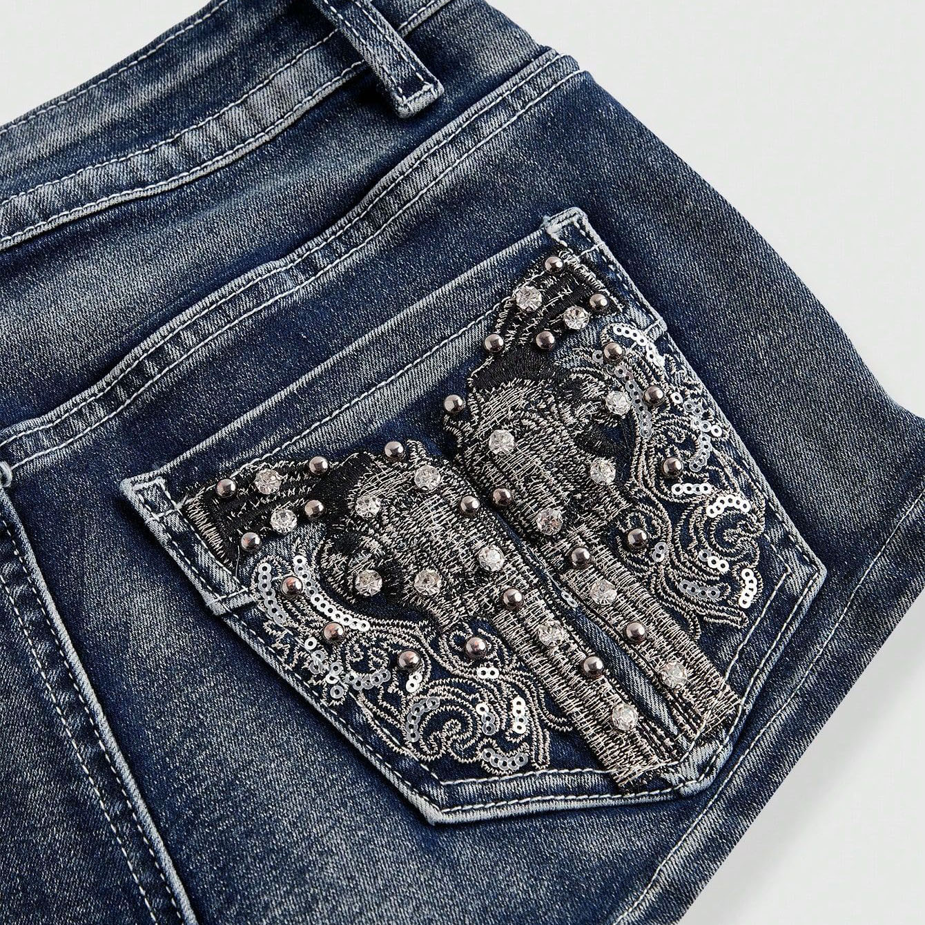 Summer Rhinestone Embroidered  - Street Fashion Hot incelemesi ve fiyatı