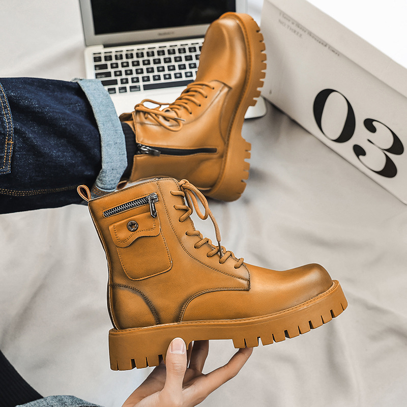 2025 Trend Men Boots Sneakers  - Street Fashion Punk incelemesi ve fiyatı