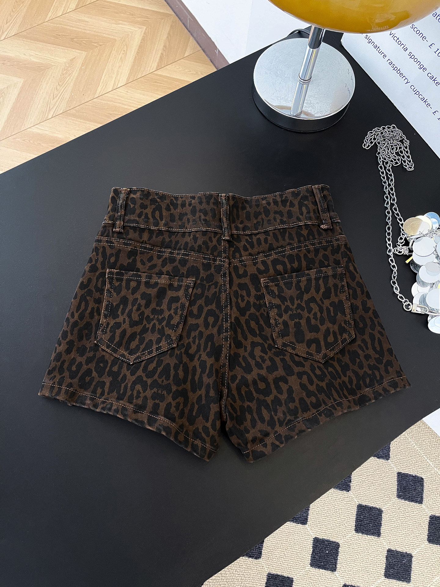 American Retro Leopard Print D - Street Fashion Hot incelemesi ve fiyatı