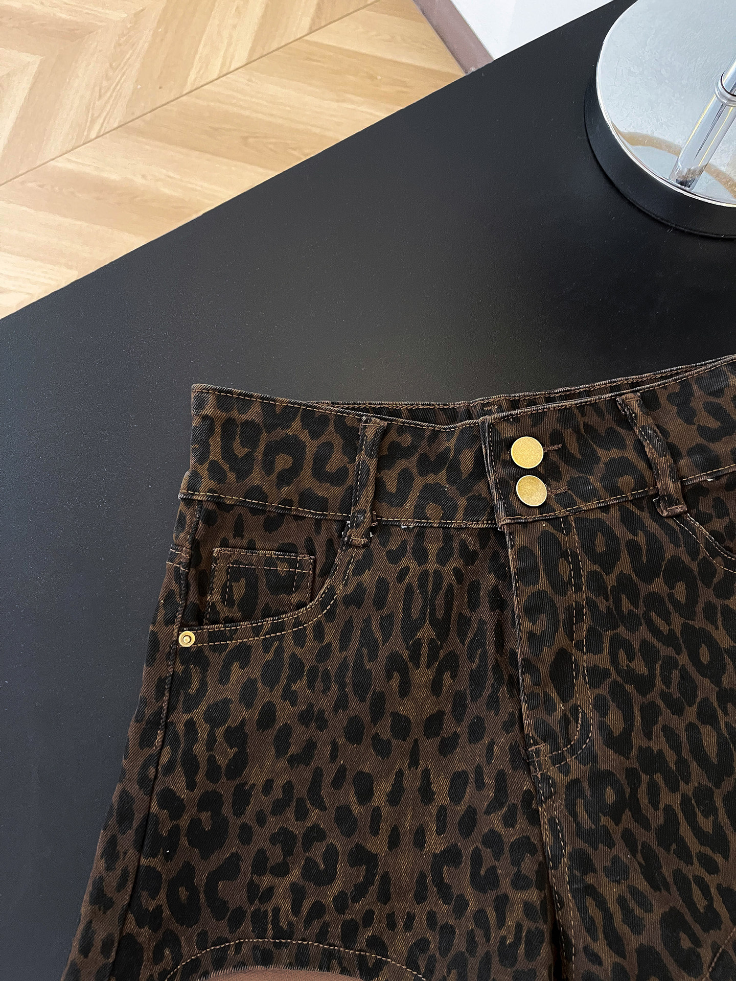 American Retro Leopard Print D - Street Fashion Hot incelemesi ve fiyatı