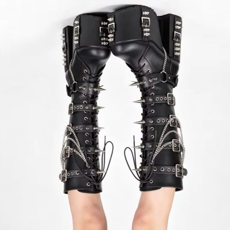 Punk-Style Platform Motorcycle - Street Fashion Punk incelemesi ve fiyatı