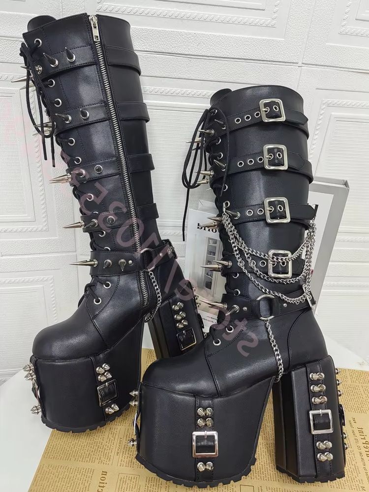 Punk-Style Platform Motorcycle - Street Fashion Punk incelemesi ve fiyatı