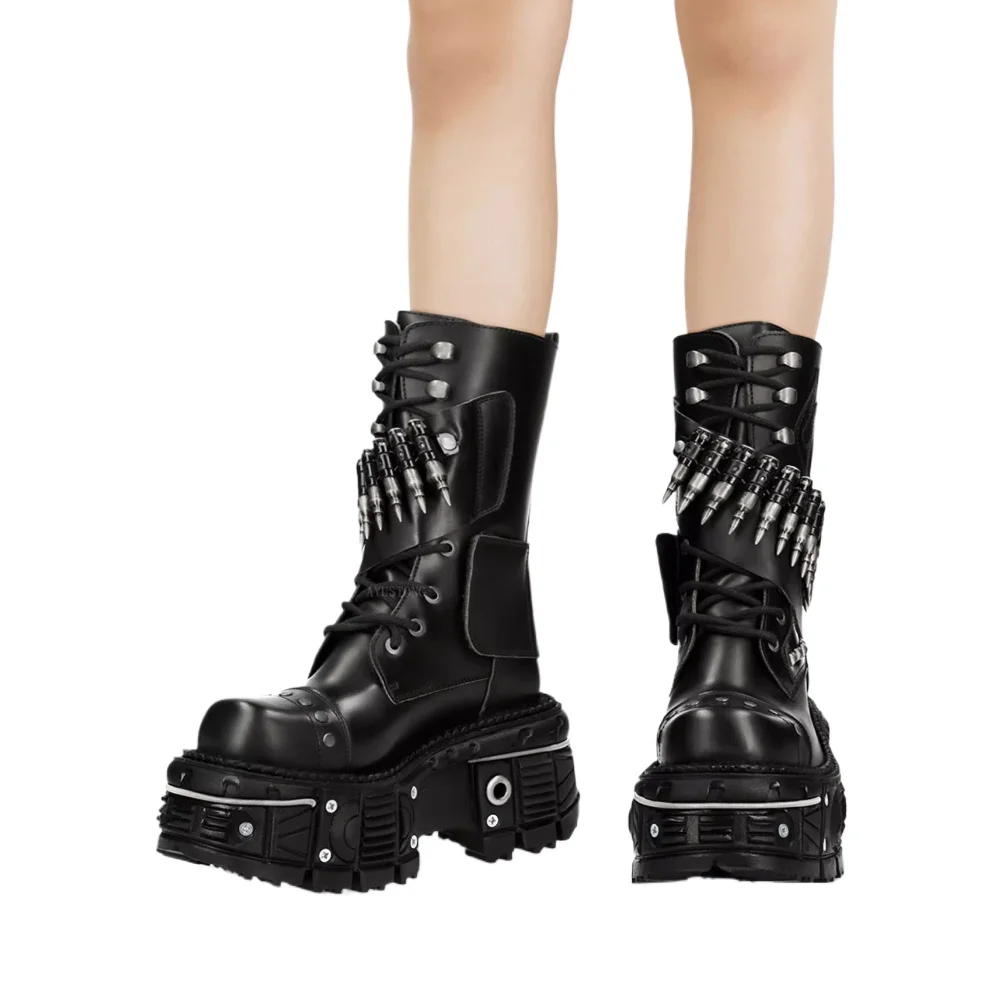 Fashion New Thick Sole Rivet B - Street Fashion Punk incelemesi ve fiyatı