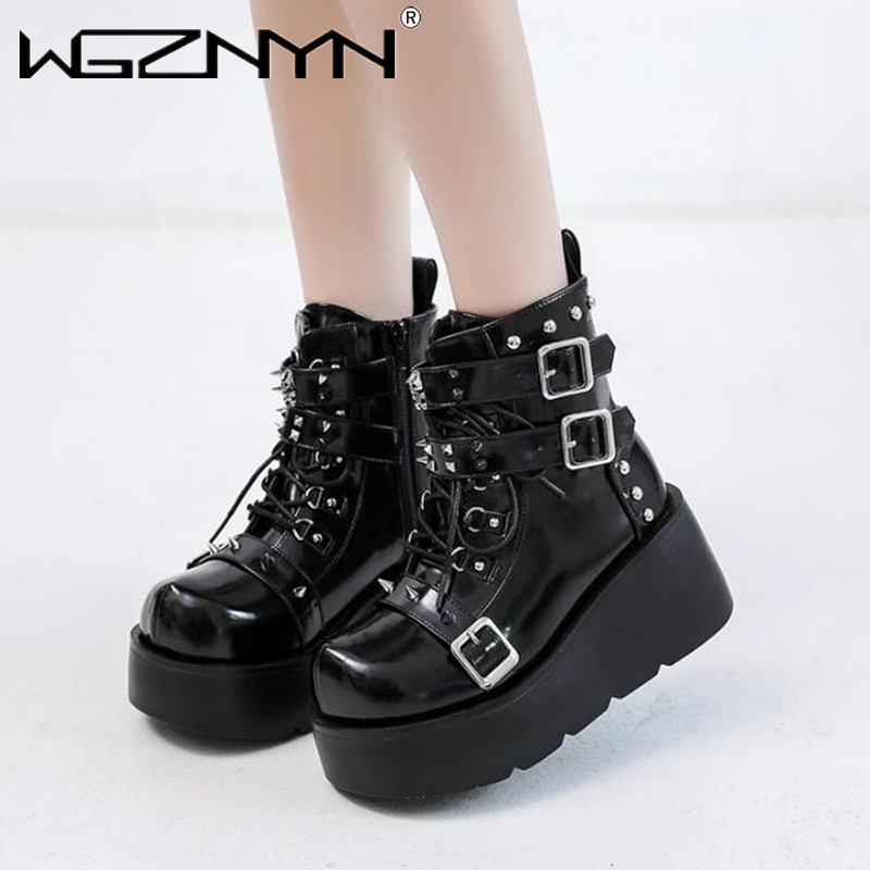 NEW Ladies Wedges High Heels B - Street Fashion Punk incelemesi ve fiyatı