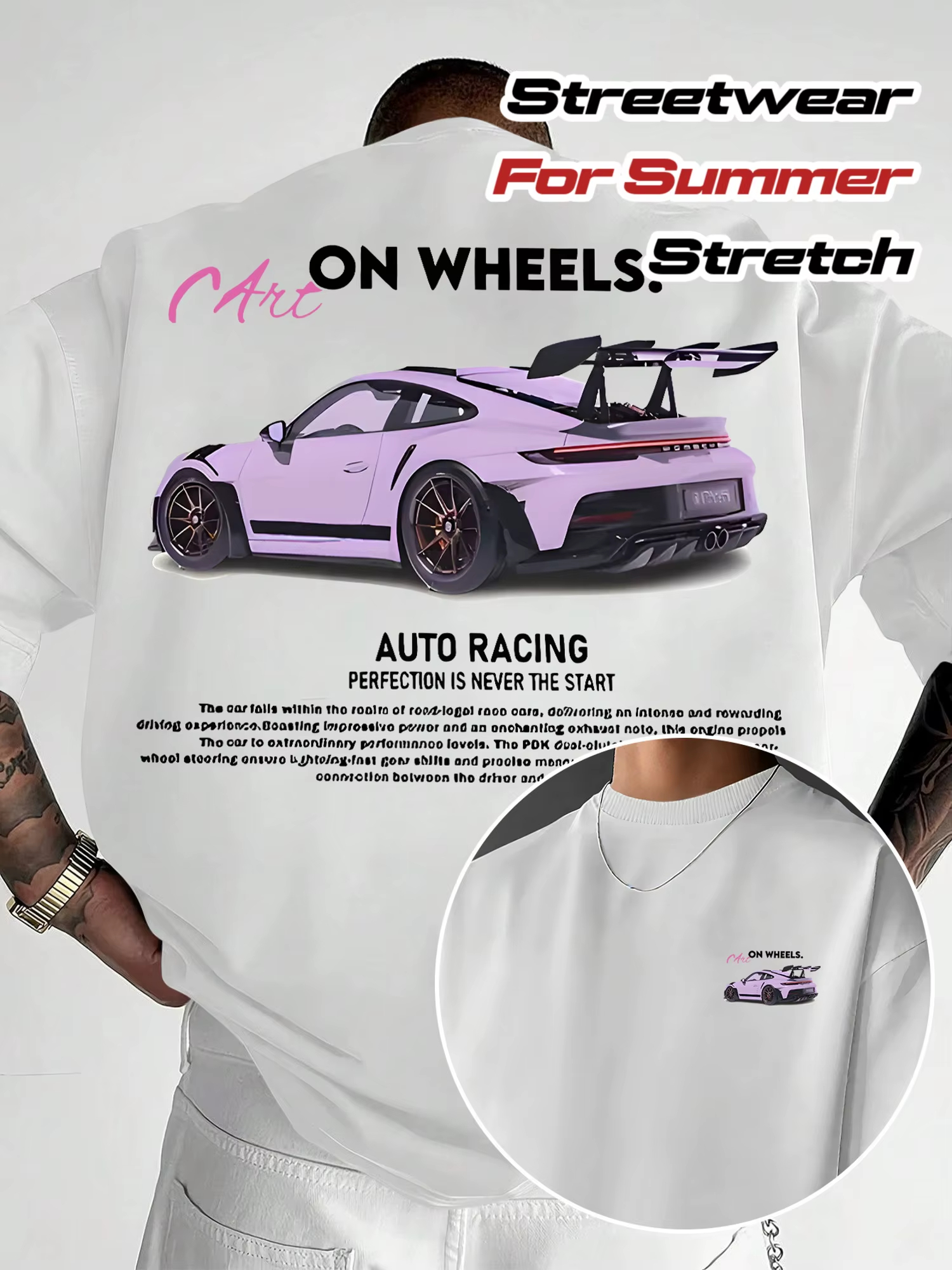 Men Summer Super Sports Car Th - Street Fashion Theme incelemesi ve fiyatı