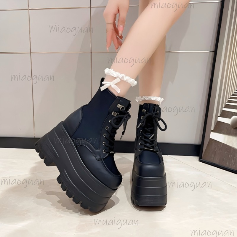 Super High Platform Ankle Boot - Street Fashion Punk incelemesi ve fiyatı