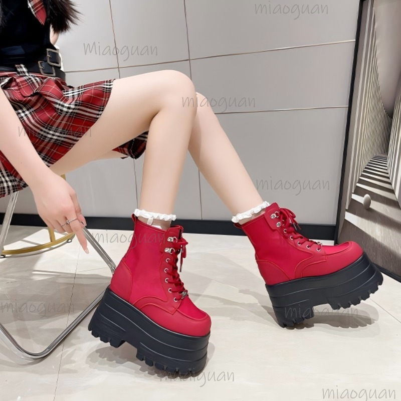 Super High Platform Ankle Boot - Street Fashion Punk incelemesi ve fiyatı