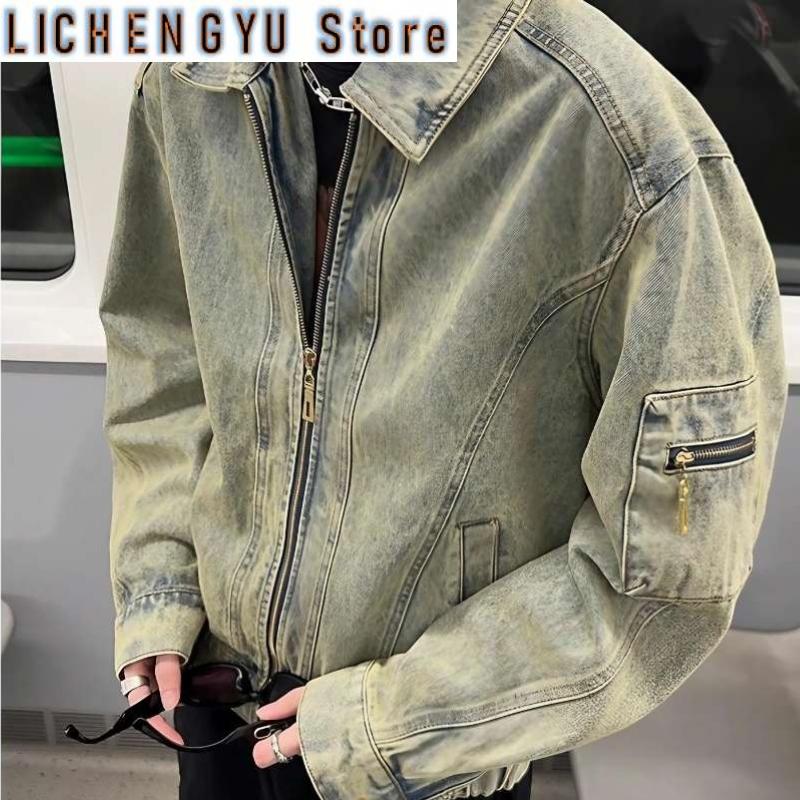 Men's Jean Jacket Autumn Vinta - Street Fashion In Korea incelemesi ve fiyatı