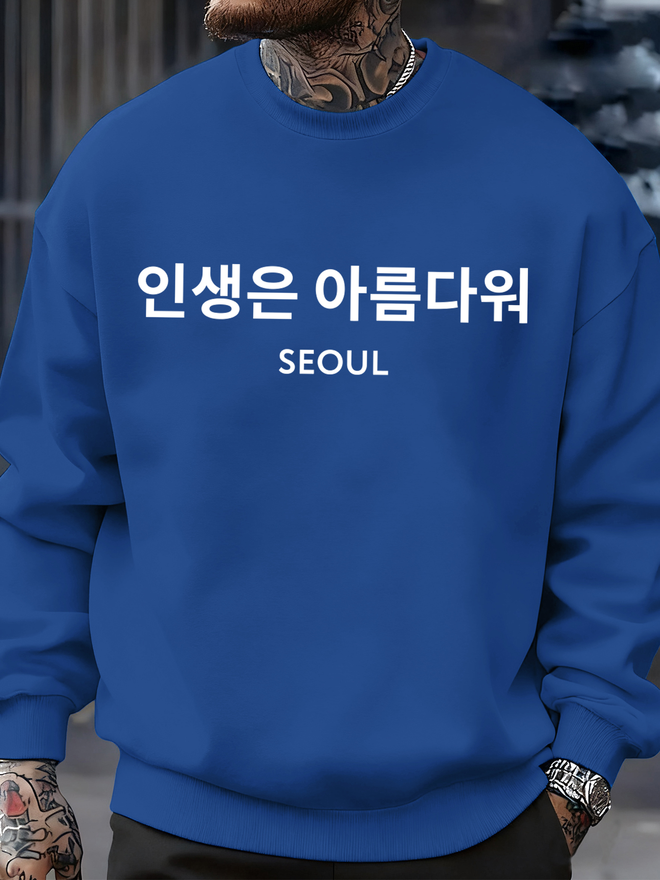 Seoul Korea Letter Print Men S - Street Fashion Of Seoul incelemesi ve fiyatı