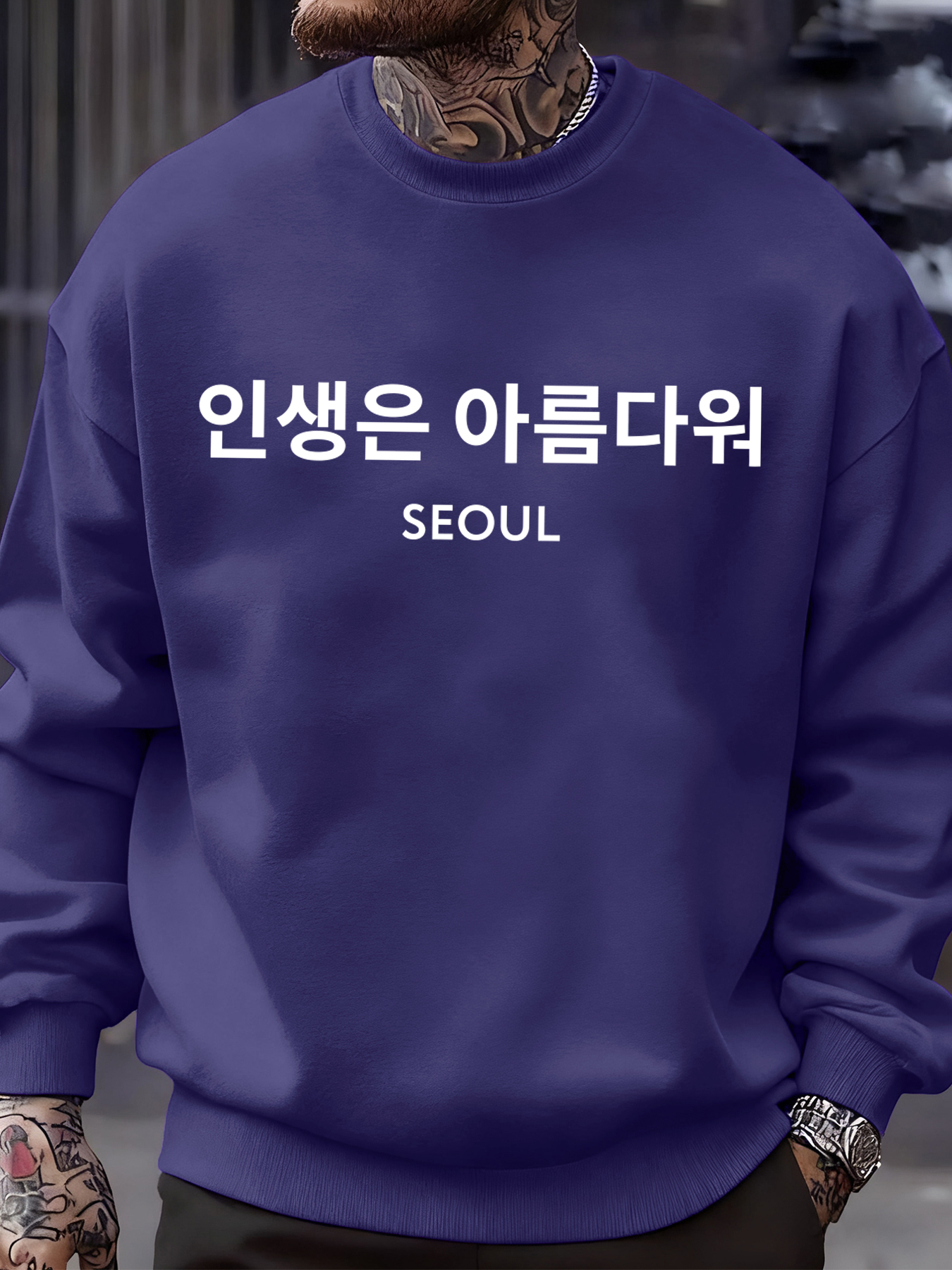Seoul Korea Letter Print Men S - Street Fashion Of Seoul incelemesi ve fiyatı