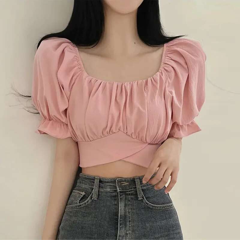 2025 Summer Lace Up Backless T - Street Fashion In Korea incelemesi ve fiyatı