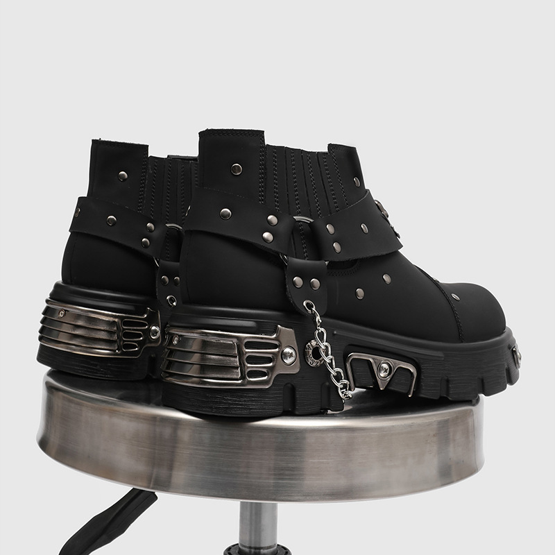 Rock Punk Metal Patchwork Moto - Street Fashion Punk incelemesi ve fiyatı