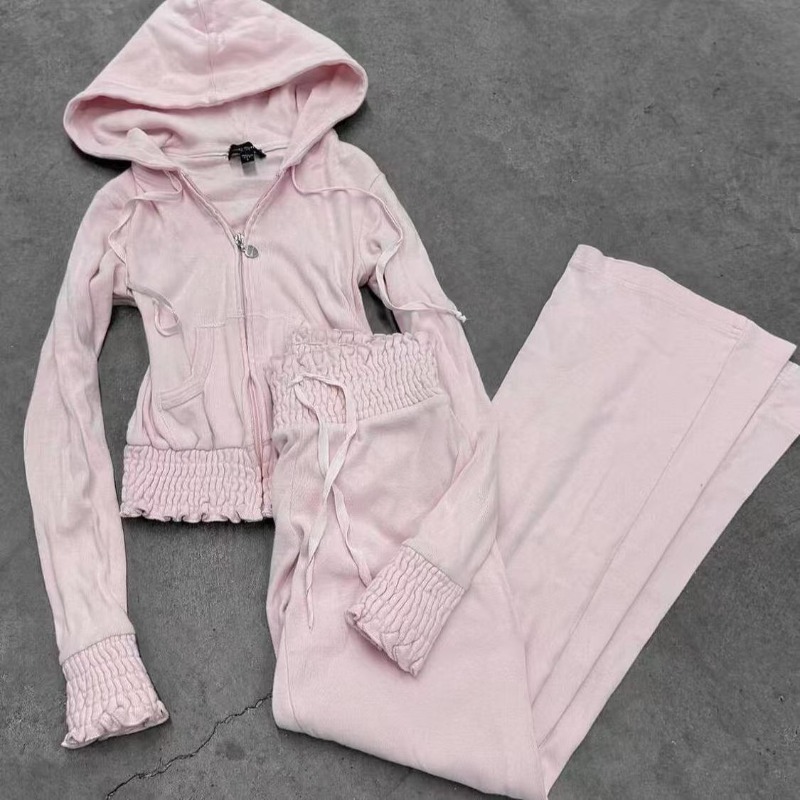 Vintage Sweatshirt 2-Piece Set - Street Fashion In Korea incelemesi ve fiyatı