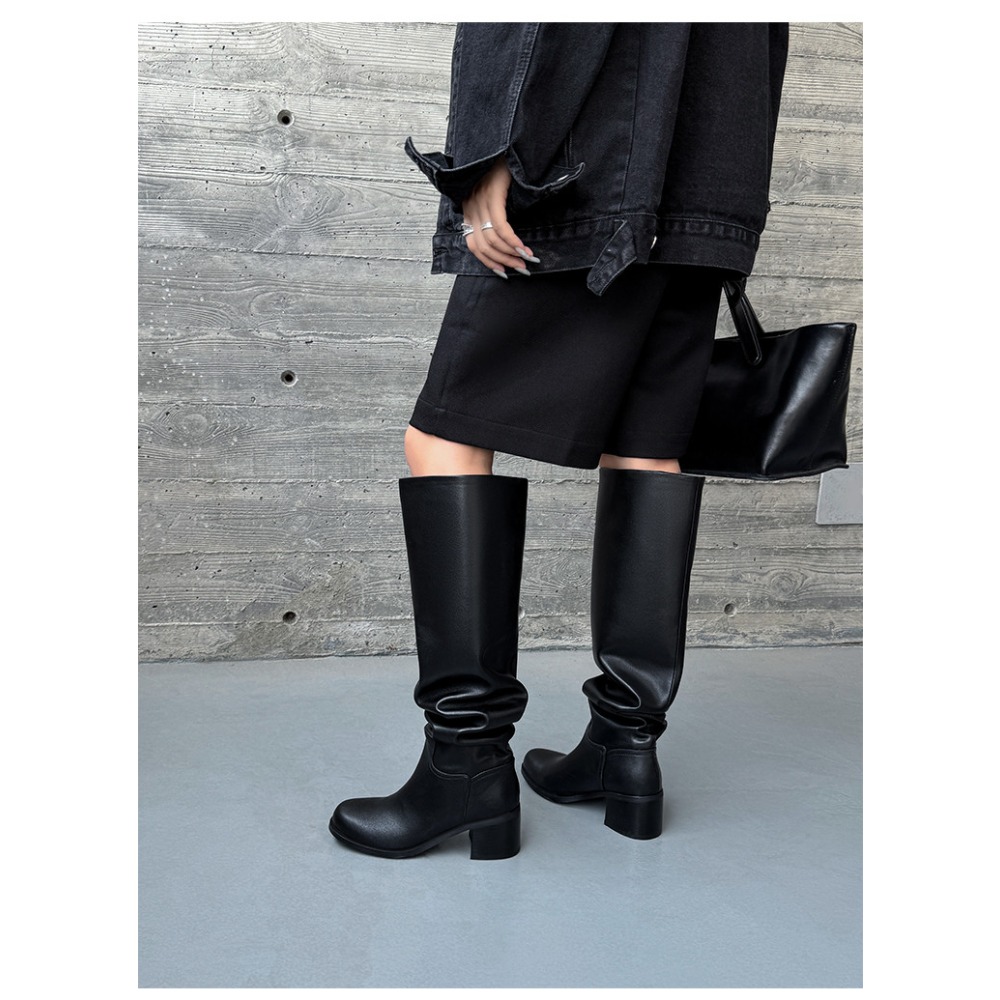 Knee High Heels Women Boots Le - Street Fashion Punk incelemesi ve fiyatı