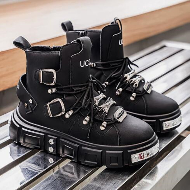 Fashion Rivet Black High top S - Street Fashion Punk incelemesi ve fiyatı