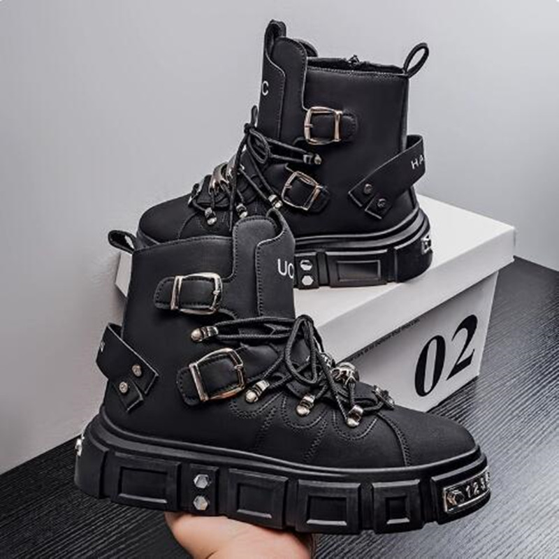 Fashion Rivet Black High top S - Street Fashion Punk incelemesi ve fiyatı